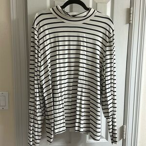 Eloquii striped long sleeve mock turtleneck! NWT